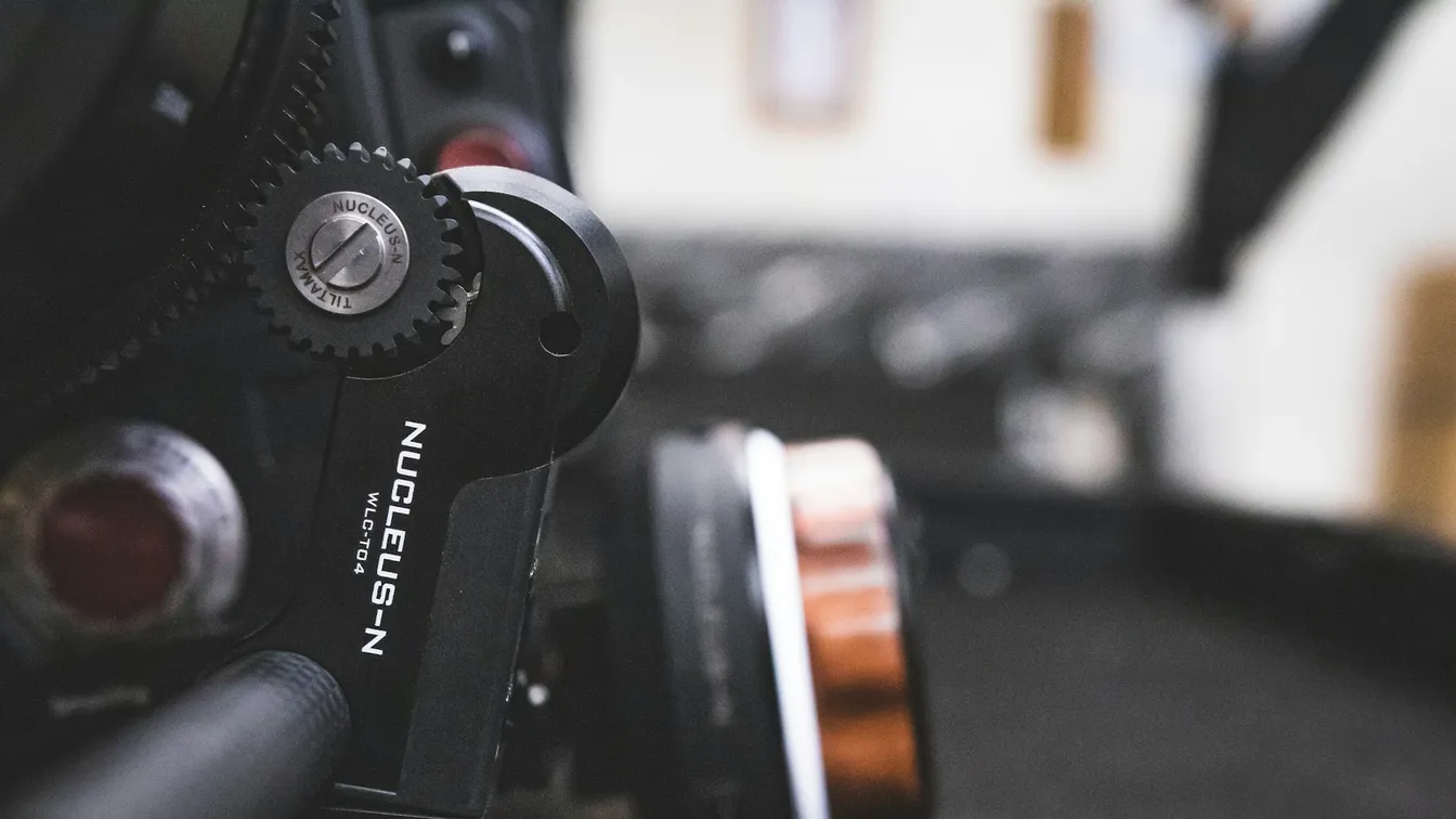 a close up of a gear on a camera